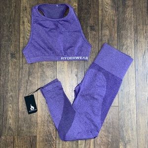 Ryderwear seamless legging and sports bra set